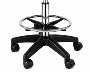 Round Rolling Adjustable Stool | 360° Swivel Hydraulic
